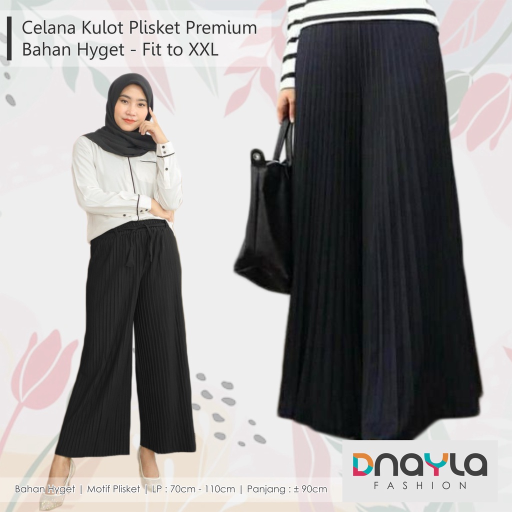 Celana Kulot Plisket Premium / Celana Kulot Plisket Tali Lonceng Premium / Celana Kulot Plisket Joger Premium / Fit To XXL