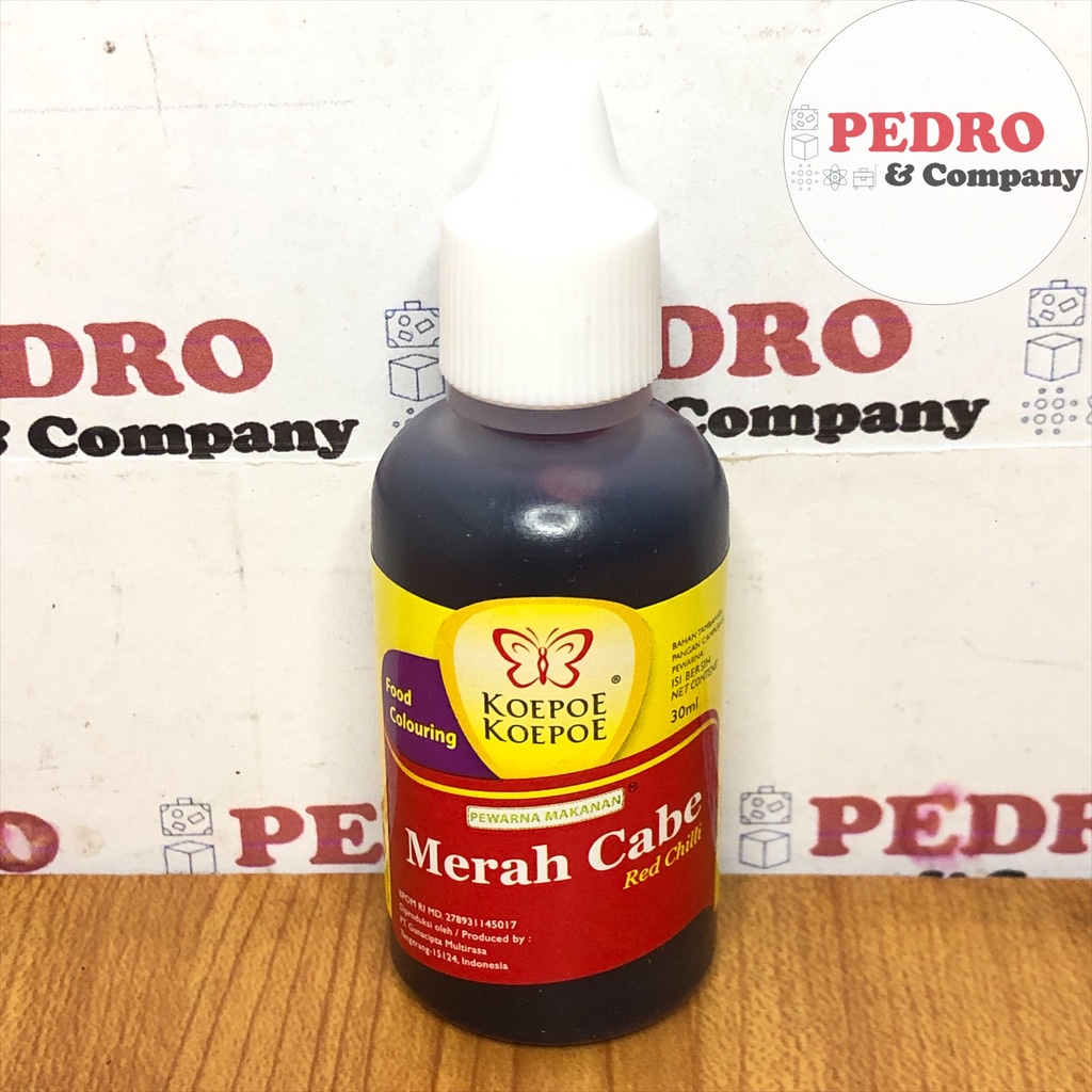 

Koepoe koepoe food coloring merah cabe red chilli 30 ml - kupu kupu