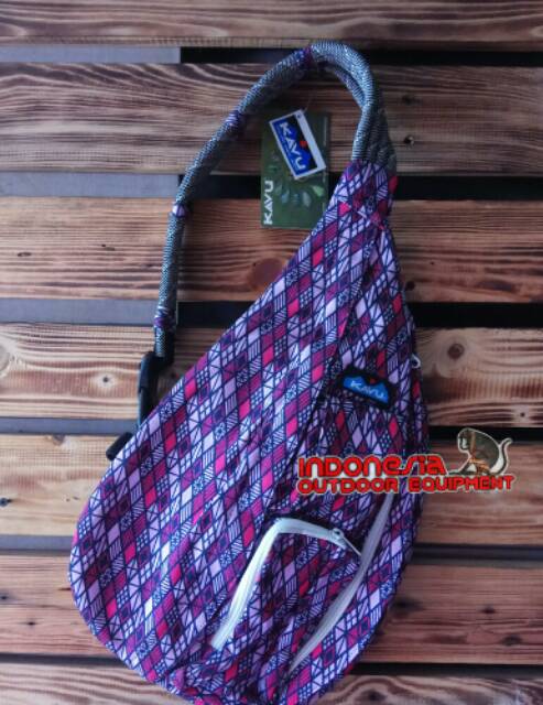 Tas Selempang - Tas Slingbag - Kavu Plaid Rope Sling Bag Cross body Original