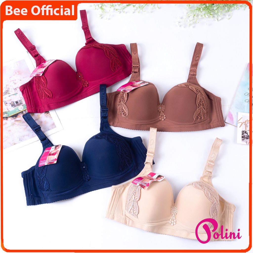 BEE - Bra Bh Polini Push Up / Bh Busa Tanpa Kawat Ukuran Besar 555