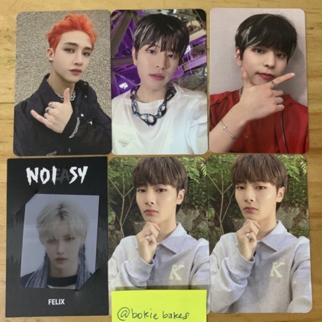 pc photocard stray kids noeasy bangchan seungmin felix framw i.n jeongin ayen chan double side ds co