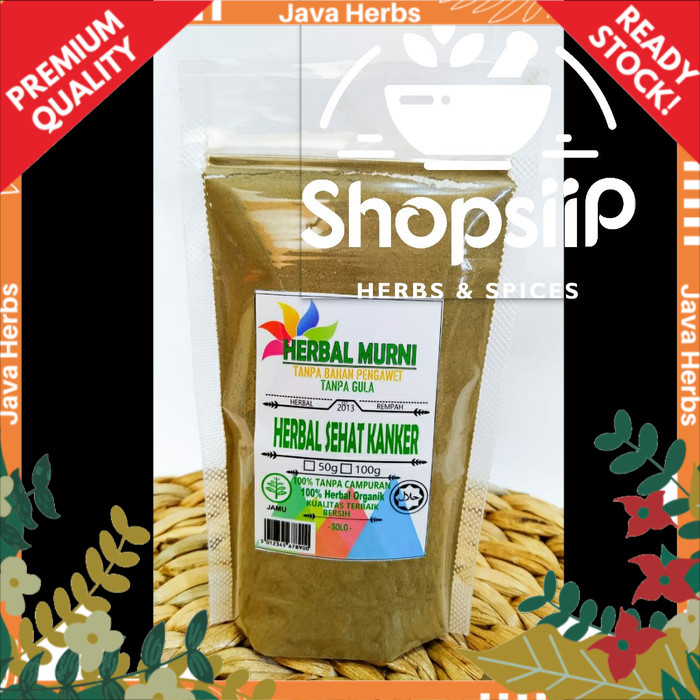 

HERBAL MURNI SEHAT KANKER - BUBUK - JSR - PREMIUM - 100 GRAM