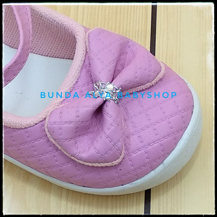 Sepatu Anak Perempuan Umur 4 Tahunan Pita - Sepatu Anak Cewek PINK Casual SALE Anti Licin Alas Karet size 29 - 30