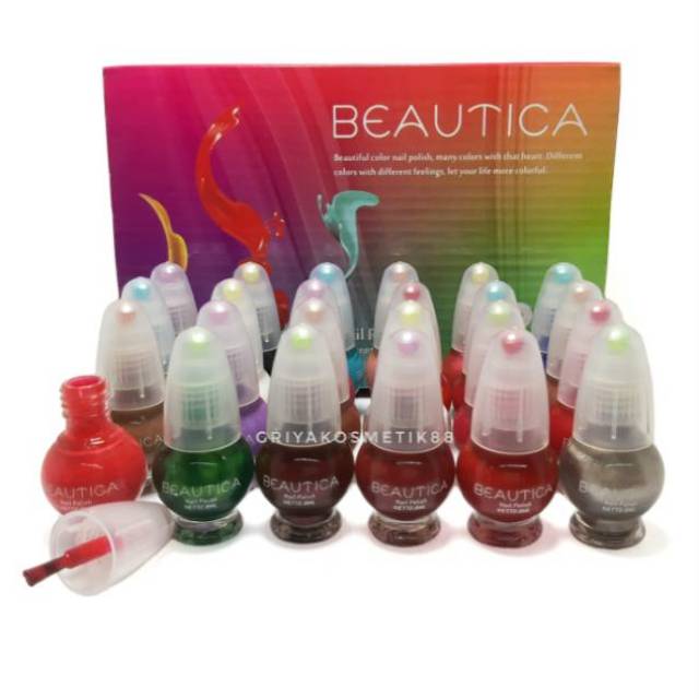 KUTEK BEAUTICA 24 WARNA BPOM SERI #1 HARGA 1BOX