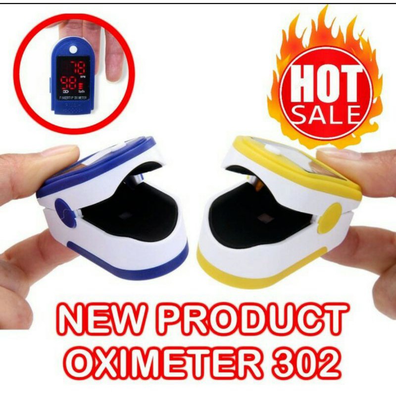 Fingertrip Pulse Oximeter Alat Ukur Kadar Oksigen Oxymeter Oximetry Sp02 Saturation dengan Monitor