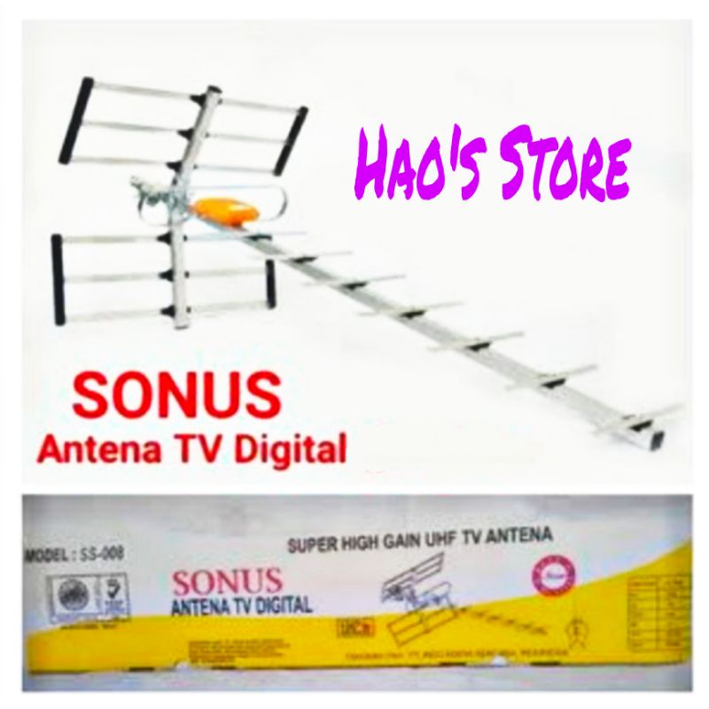 Antena TV Digital Outdoor / Antena Digital / Antena Luar / Antena Sonus SS-008
