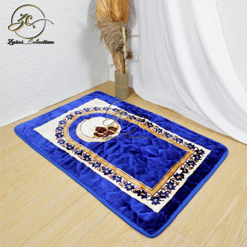 SAJADAH TEBAL EMPUK [60 x 100 CM] BULU HALUS GUILTING LUXOR ANTI SLIP SAJADAH IMAM MASJID SAJADAH IM