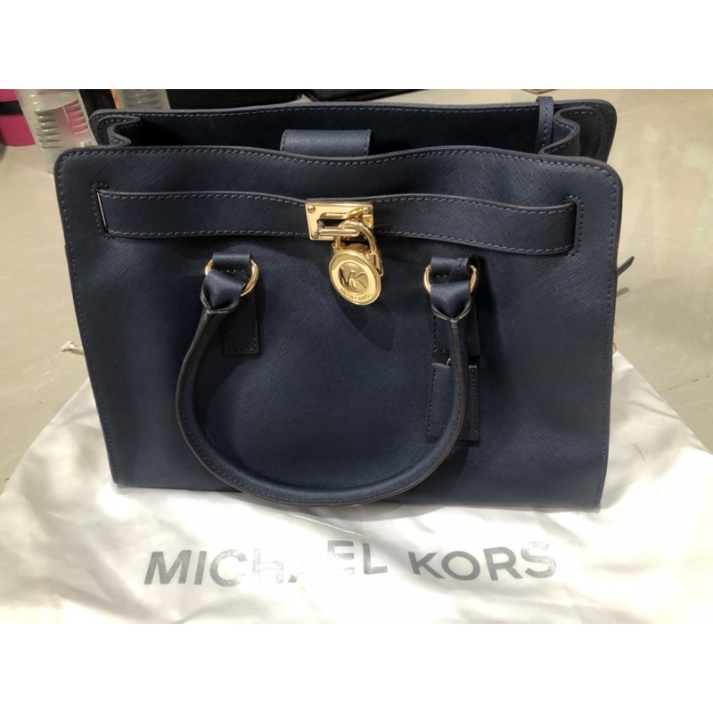 PRELOVED MICHAEL KORS HAMILTON NAVY