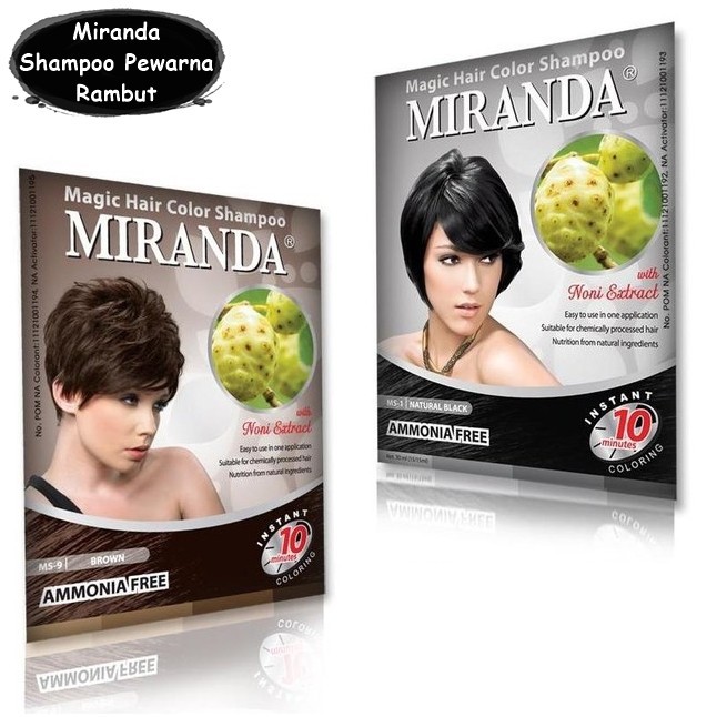 ❤ RATU ❤ Miranda Magic Hair Color Shampoo | hair color shampo Herbal | Hair color Herbal BPOM✔️