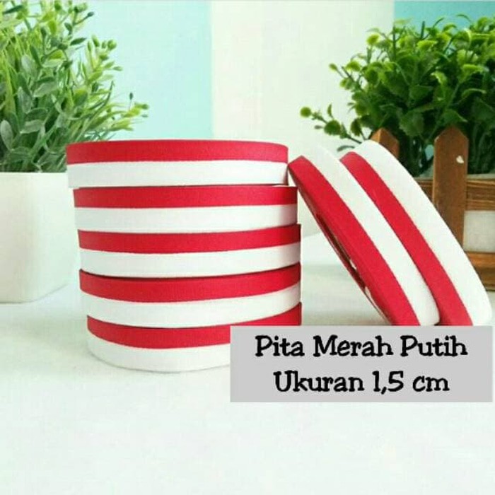 

Pita Merah Putih Ukuran 1,5 cm