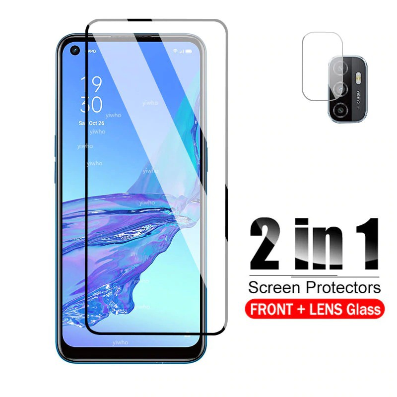 Tempered Glass OPPO A53 / Oppo A33 (2020) Free Pelindung Kamera Belakang Handphone