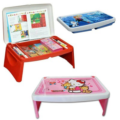 Meja Belajar Anak + Laci Meja Lipat Meja Lesehan Karakter Hello Kitty Napolly Meja Frozen Hot Wheel