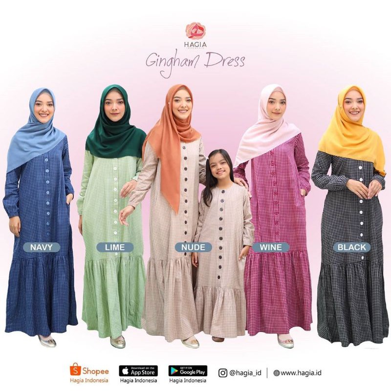GINGHAM DRESS BY HAGIA INDONESIA