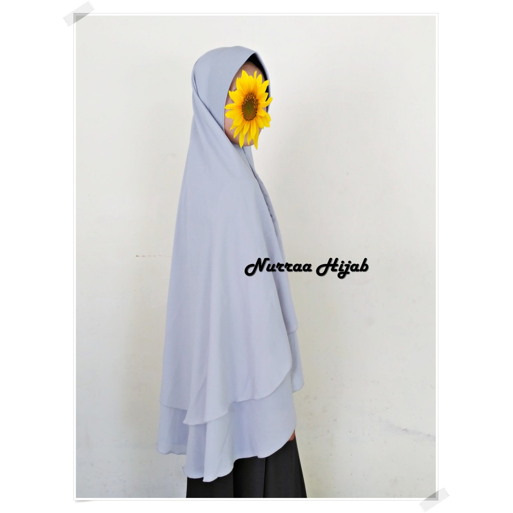 Khimar syari pet antem 2 layer