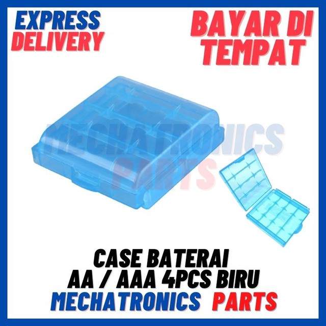 [DEV-9310] CASE BATERAI AA/AAA 4PCS BIRU