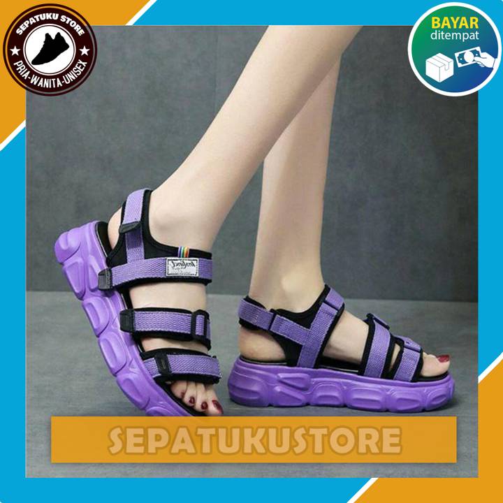 Sandal Gunung Wanita Terbaru Murah Kekinian Sendal Tali Wanita Korea Original Lokal Brand Ori 100% K