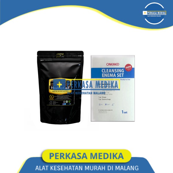 

Kopi Enema Healtycaff medium MR 200gr + alat enema set bag onemed
