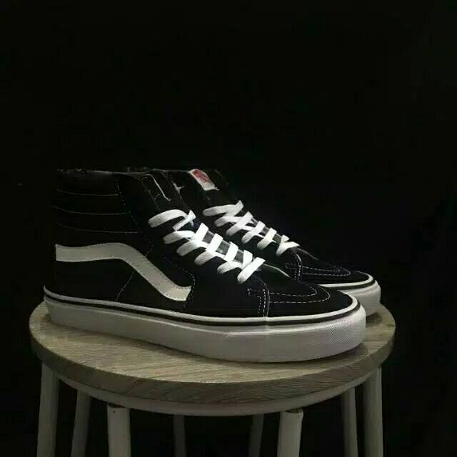 VANS SK8-HI BLACK WHITE