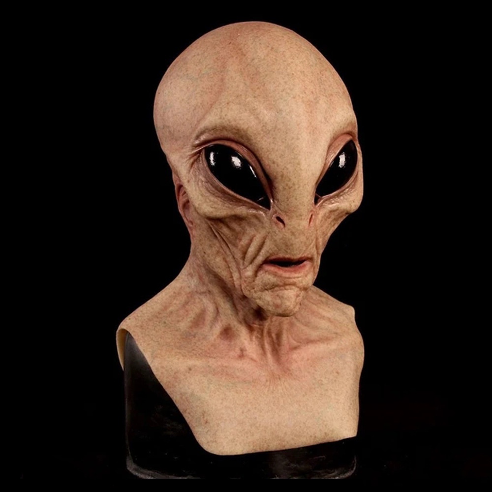 TOL-78 topeng latex full head kepala alien scary mask halloween prank pesta kostum