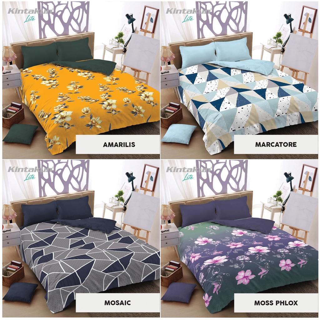 Kintakun New LITE Bed Cover Set SPREI FLAT Uk. 180x200