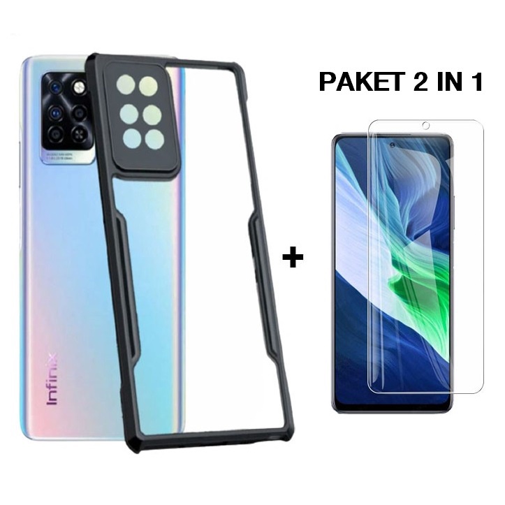 PROMO CASE ARMOR INFINIX NOTE 10 10 PRO 10 PRO NFC BONUS TEMPERED GLASS LAYAR