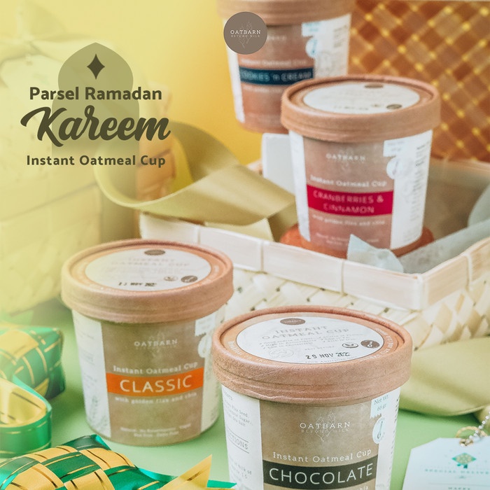 

Parsel Ramadan 'Kareem' OatBarn | Hampers Makanan Lebaran Parcel - Oatmeal Cups