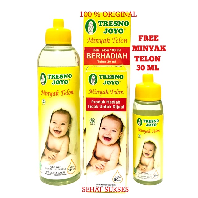 Minyak Telon Tresno Joyo 100Ml ( Free Minyak Telon 30 Ml )