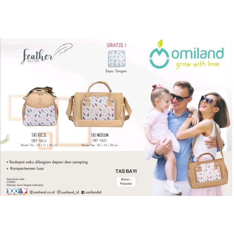 Omiland Tas Bayi Feather Series