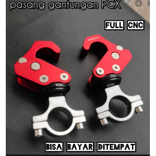 Gantungan/CANTELAN Barang Motor Honda Pcx Kleman Stang Gantungan Pcx 1PC SATUAN