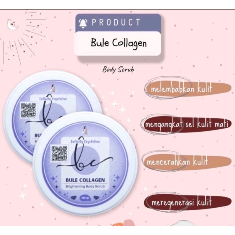 BULE COLLAGEN BRIGHTENING BODY SCRUB PENCERAH KULIT