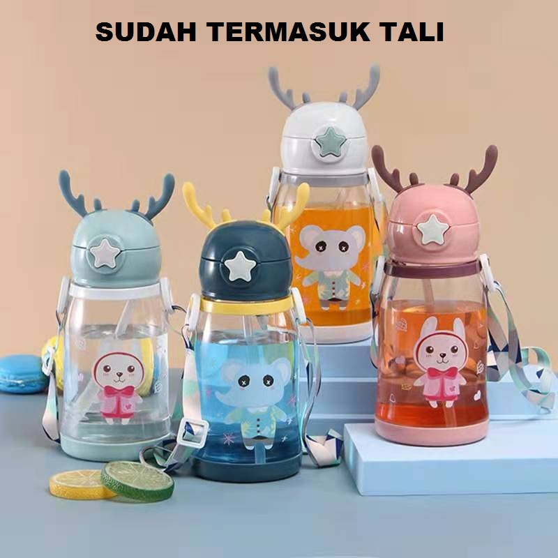 Botol Minum Anak Motif Tanduk Rusa BPA Free