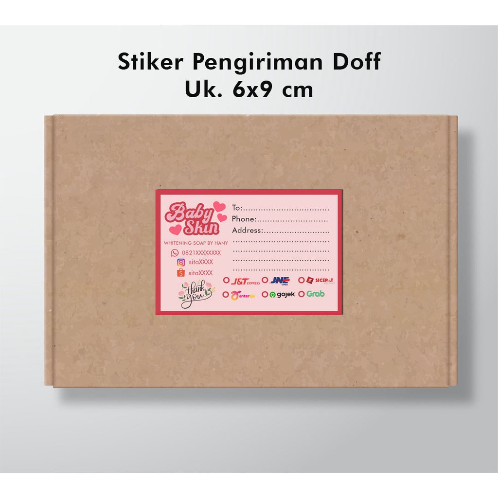 

Stiker Pengiriman Sticker Resi Packaging Label Dus