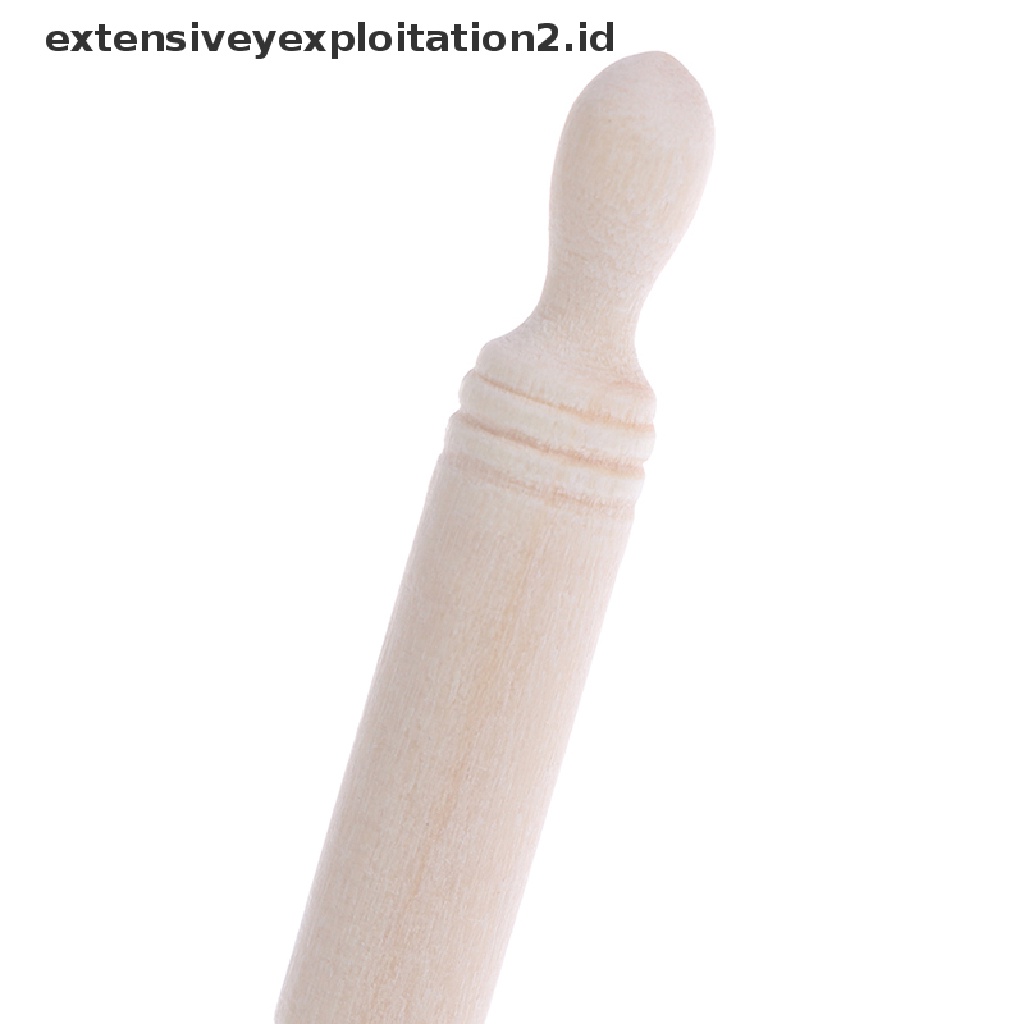 (Hotter) Mainan Miniatur Talenan + Rolling Pin Skala 1: 12 Untuk Aksesoris Dapur Rumah Boneka