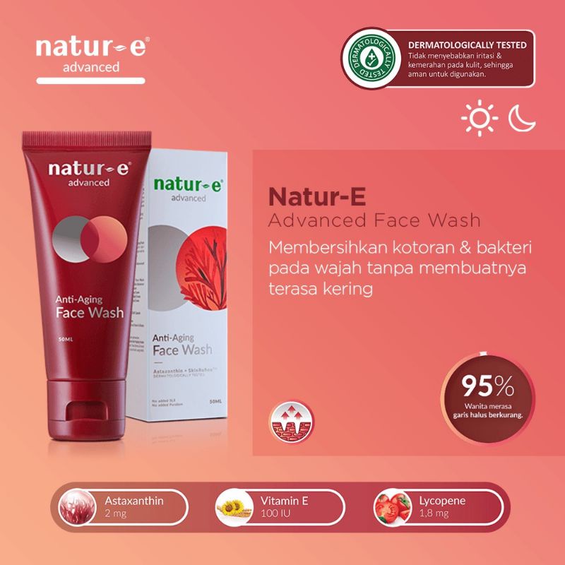 Natur E Advanced Anti Aging Face Wash 50gr