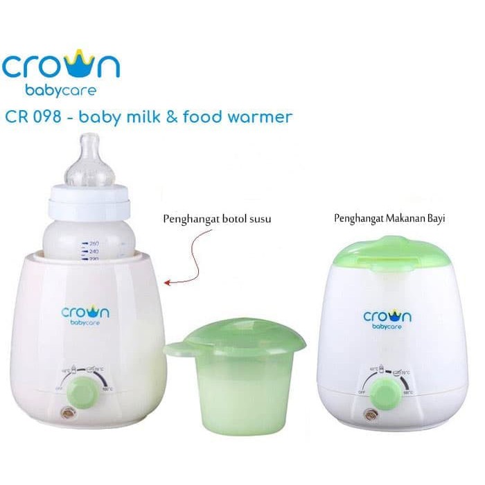 CROWN CR-098 BABY MILK &amp; FOOD WARMER - PENGHANGAT SUSU BAYI