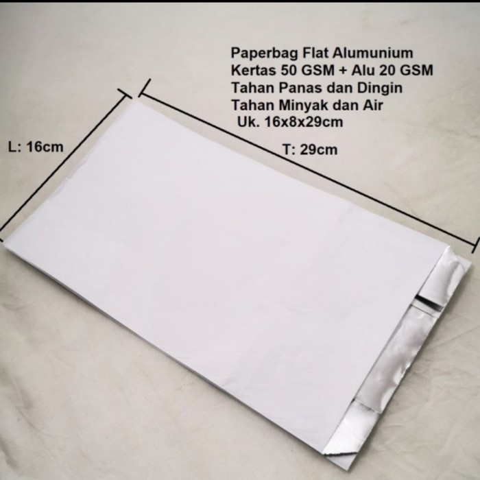 

PROMO paper bag aluminium 20pcs uk 16x8x29