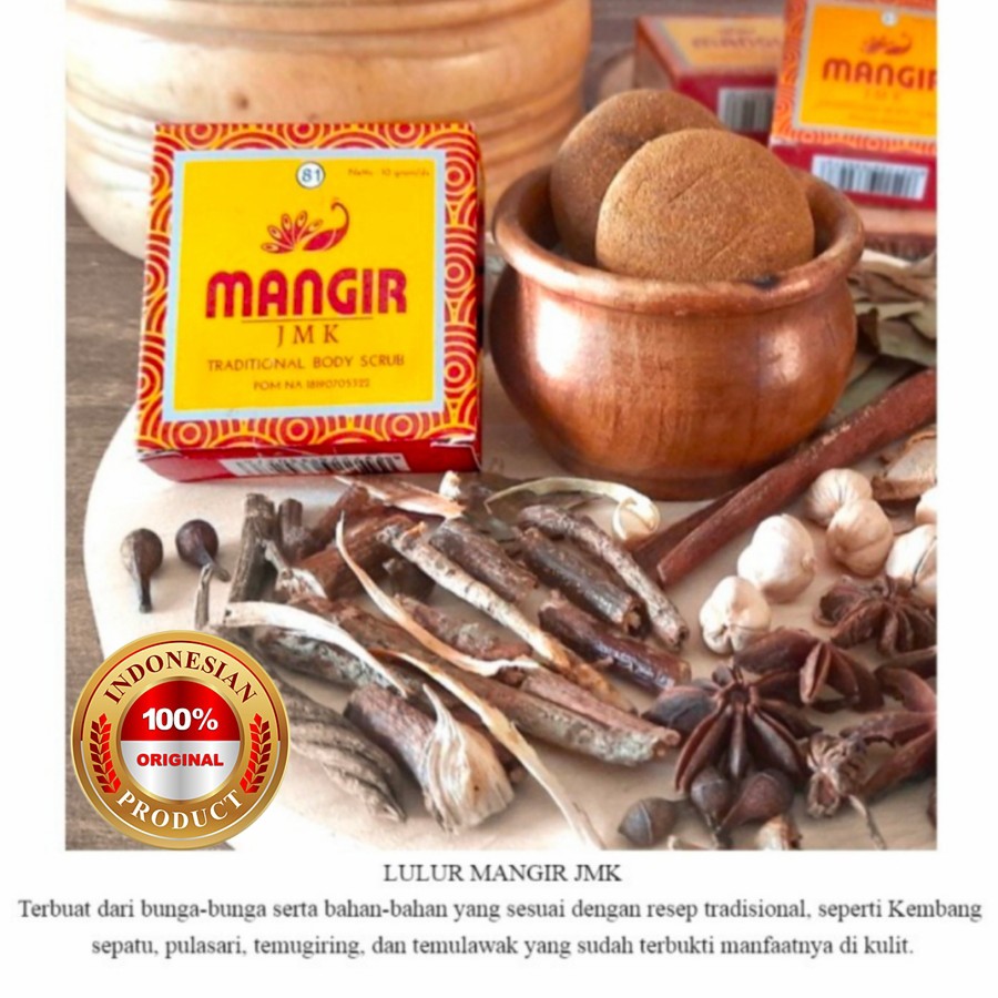 ORIGINAL JMK LULUR MANGIR SCRUB RESEP NYONYA MENEER JAMU BERSALIN PENCERAH KULIT KAKI DAN TANGAN