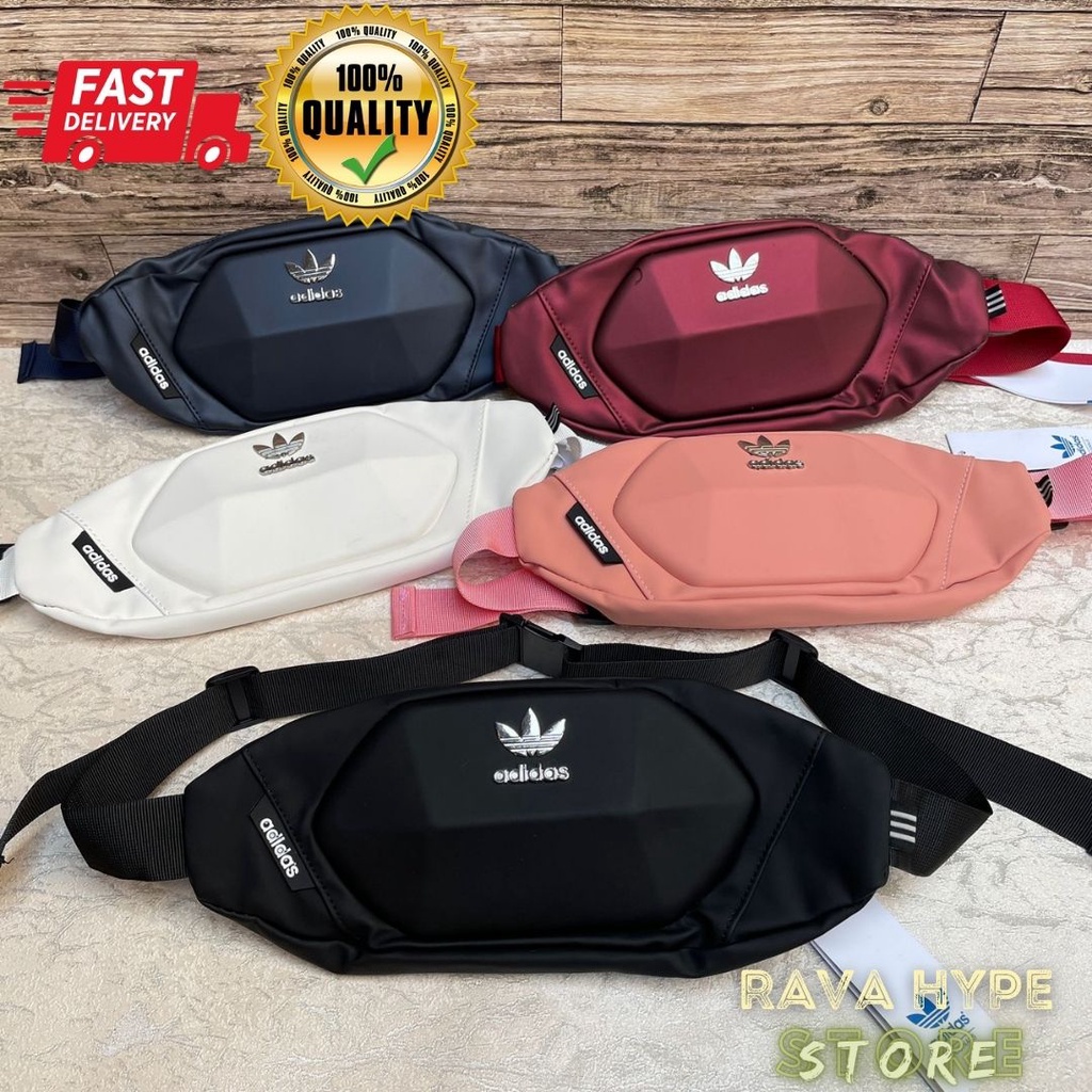 Waistbag Adidas Leather / Tas Adidas Tas Selempang Tas Pinggang