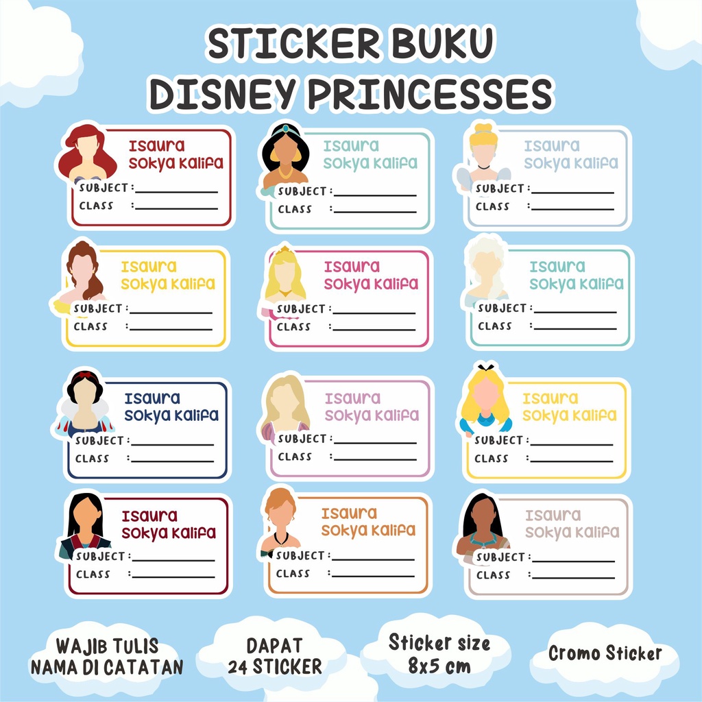 

DISNEY PRINCESSES STICKER BUKU