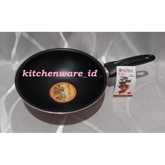WAJAN SUPRA Rosemary Aluminium Non stick MINI WOK  TEFLON 22 CM
