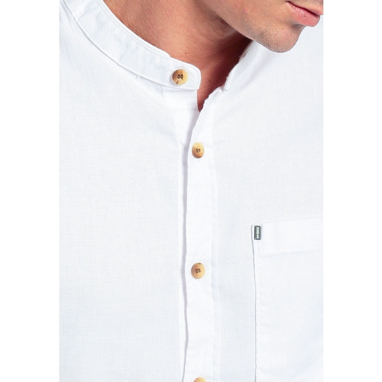 Baju Koko Pria Original MGEE Lengan Panjang Autus 046 White