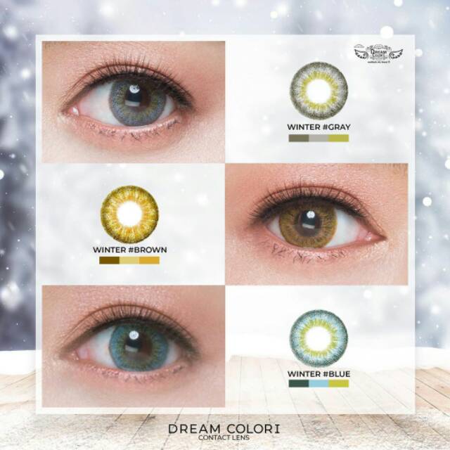 Softlens Winter by Dreamcolor1 korean lens Normal Minus kemasan botol harga sepasang