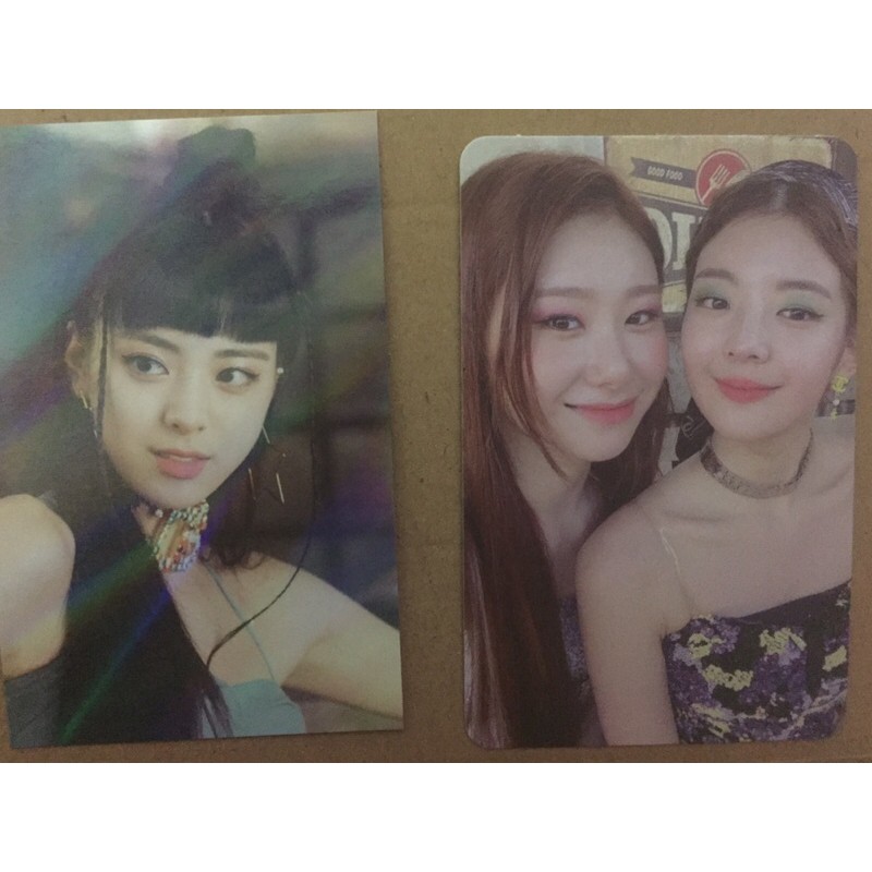 Yuna withdrama not shy unit photocard itzy booked