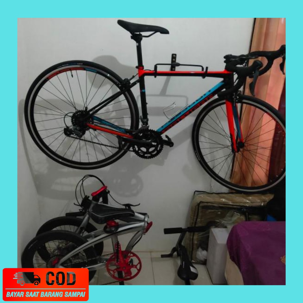 Tempat Sepeda Gantung Didinding/ Hanger Bike Hiasan Dinding Minimalis/Rak Gantung Sepeda Bahan Besi