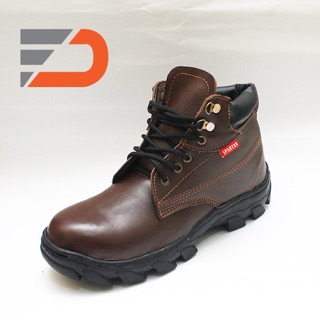  Sepatu  safety  boot bahan kulit asli Shopee Indonesia