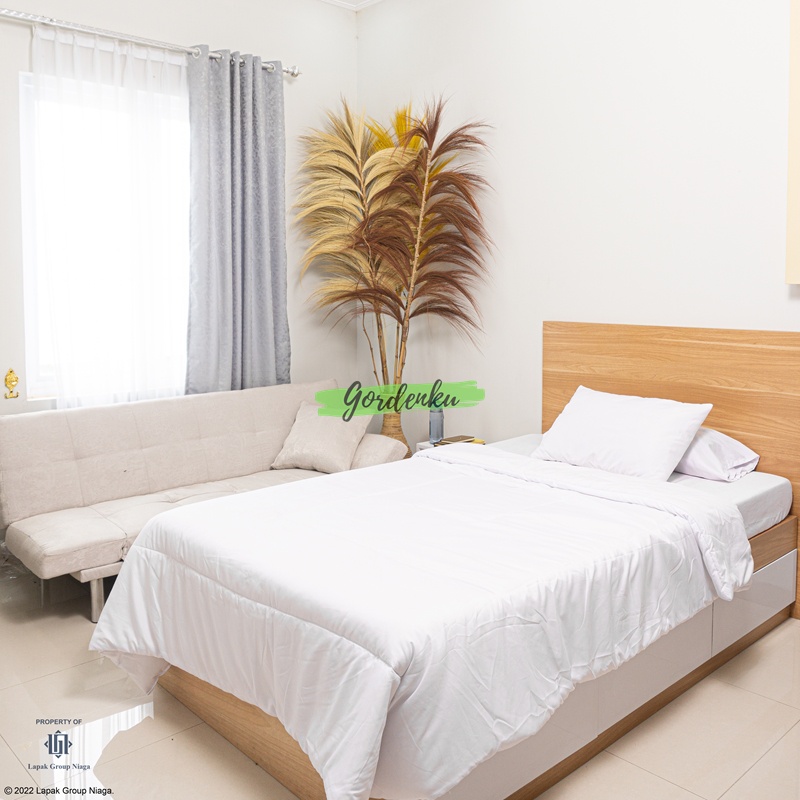 gordenku bedcover set sprei two tone