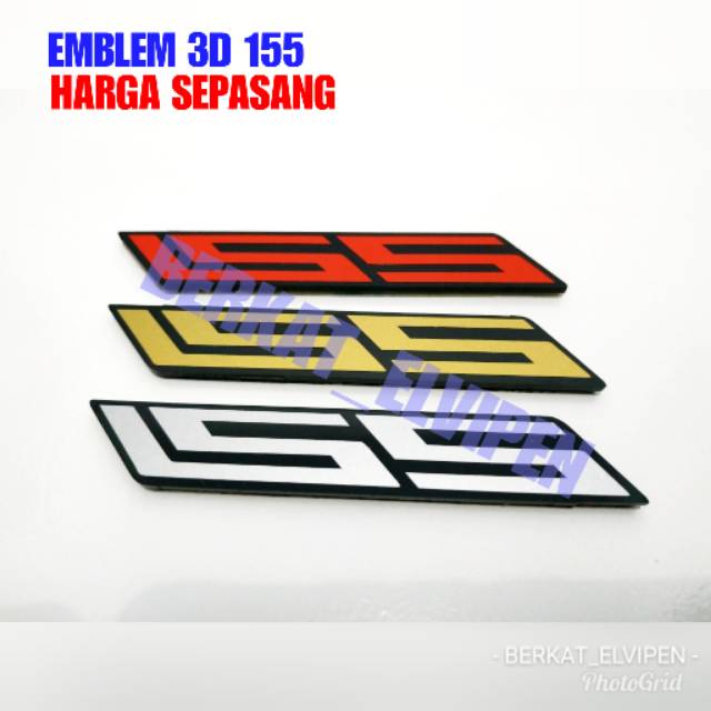 Emblem 155 3D Yamaha Nmax Old New 2020 Aerox 155