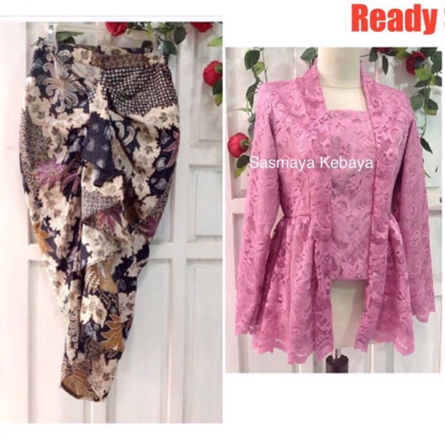 Set Kebaya Dusty & rok batik sasmaya
