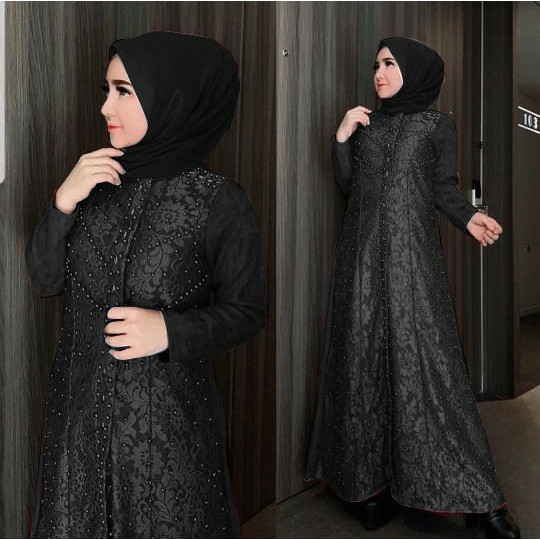 HOPYLOVY - Gamis Maxi Dress Wanita Karin