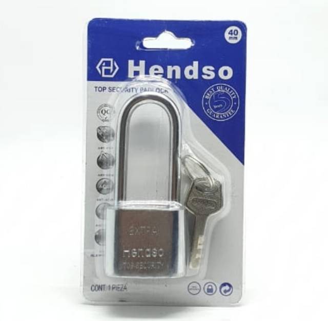 HS 40mm Leher Panjang Gembok Rumah Pagar Padlock